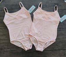 Cat  Jack Girls Leotard Lot of 2 Size M 7/8 Pink Ballet Dance Gymnastics NWT