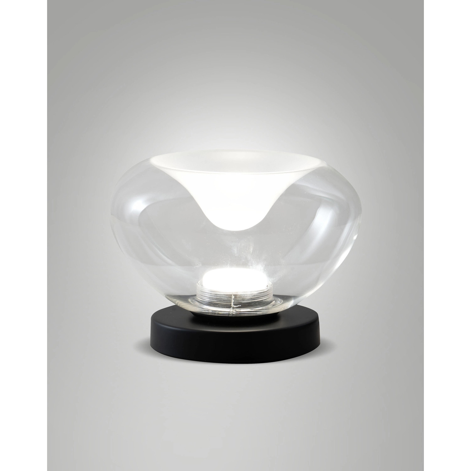 Brena Tavolo Trasparente Lampada Led 1 Luce Calda Fredda Naturale Fabas