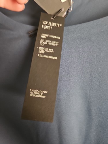 Victoria's Secret VSX Elevate Long Sleeved T-shirt Midnight Sea XXL NWT $50 - Picture 9 of 10