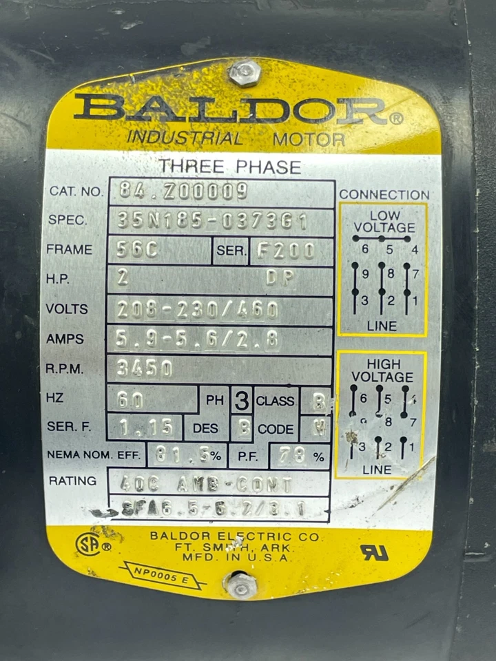 Bomba Baldor 84.Z00009 Paco VM20531 Grundfos centrífuga vertical multietapa Foto 2 de 4