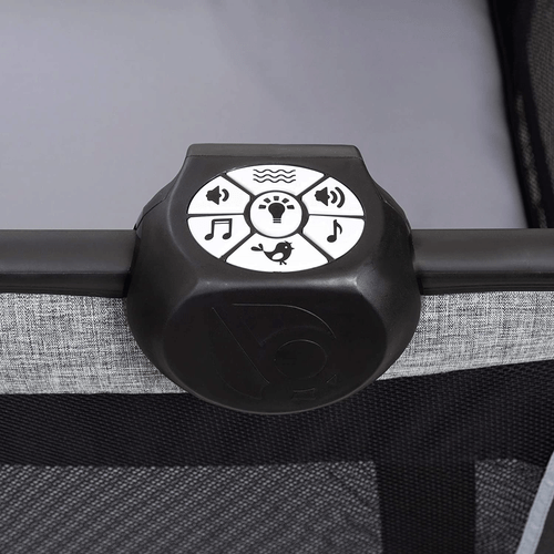 Baby Trend Retreat Twin Nursery Center w/ 2 Bassinets & Changing Table, Quarry - Picture 6 of 7