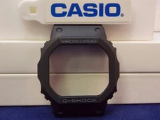 Casio Watch Parts DW-5600 SN & GW-5600 B Bezel/Shell G-Shock Blk. Fits DW-5600E