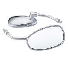 SPIEGEL Chrom Satz Paar China Retro Roller 10mm - Baotian- Benzhou -Znen ( e4 )