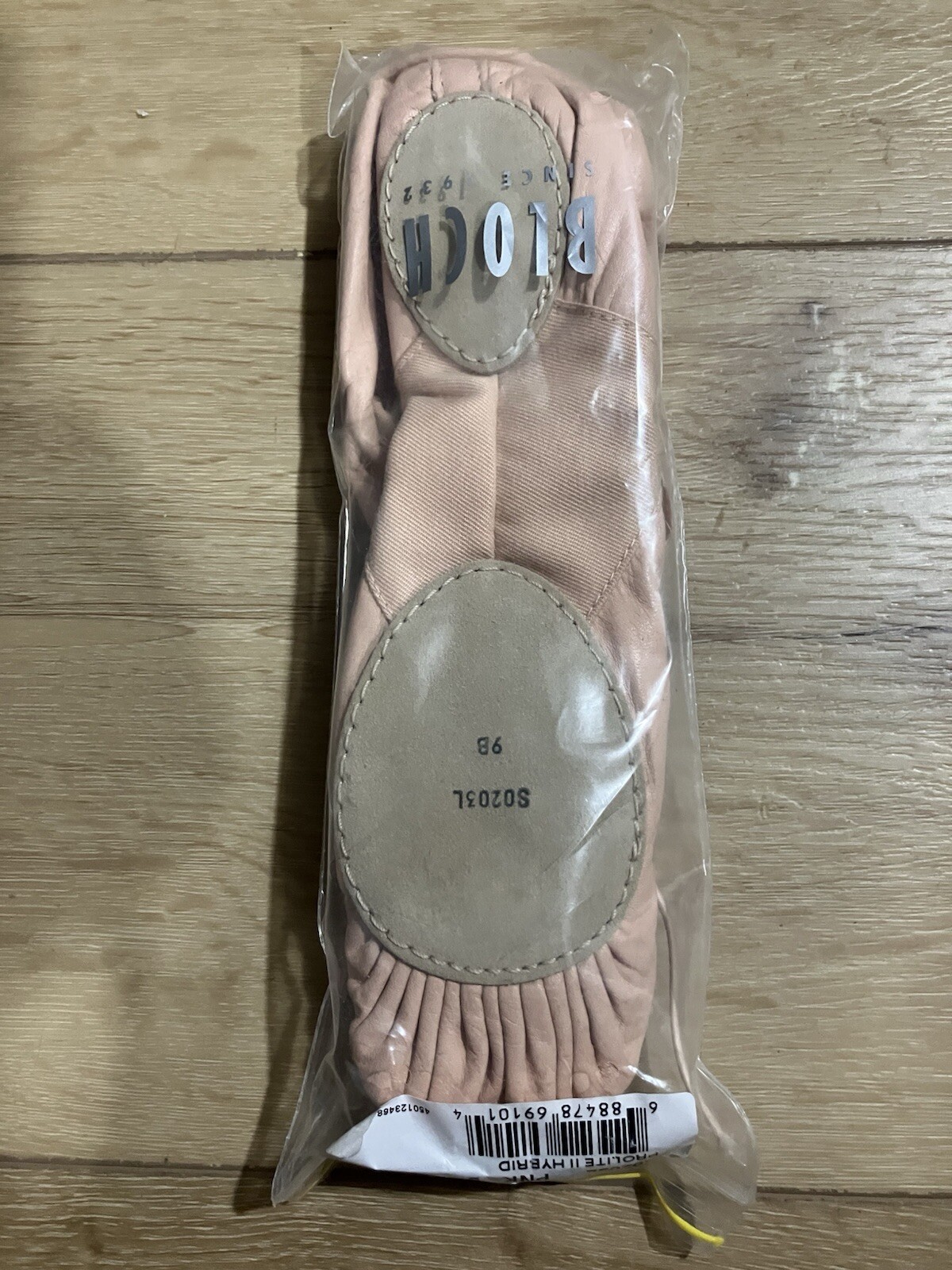 SAOLA Pantofola Bloch Prolite II ibrida pelle ballerina suola divisa S0203L rosa taglia 9B nuova con scatola