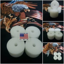 4 PACK HDPE BUSHINGS 1" HT X1-1/4 OD  X1/2 I D  FREE SHIPPING MADE IN THE USA