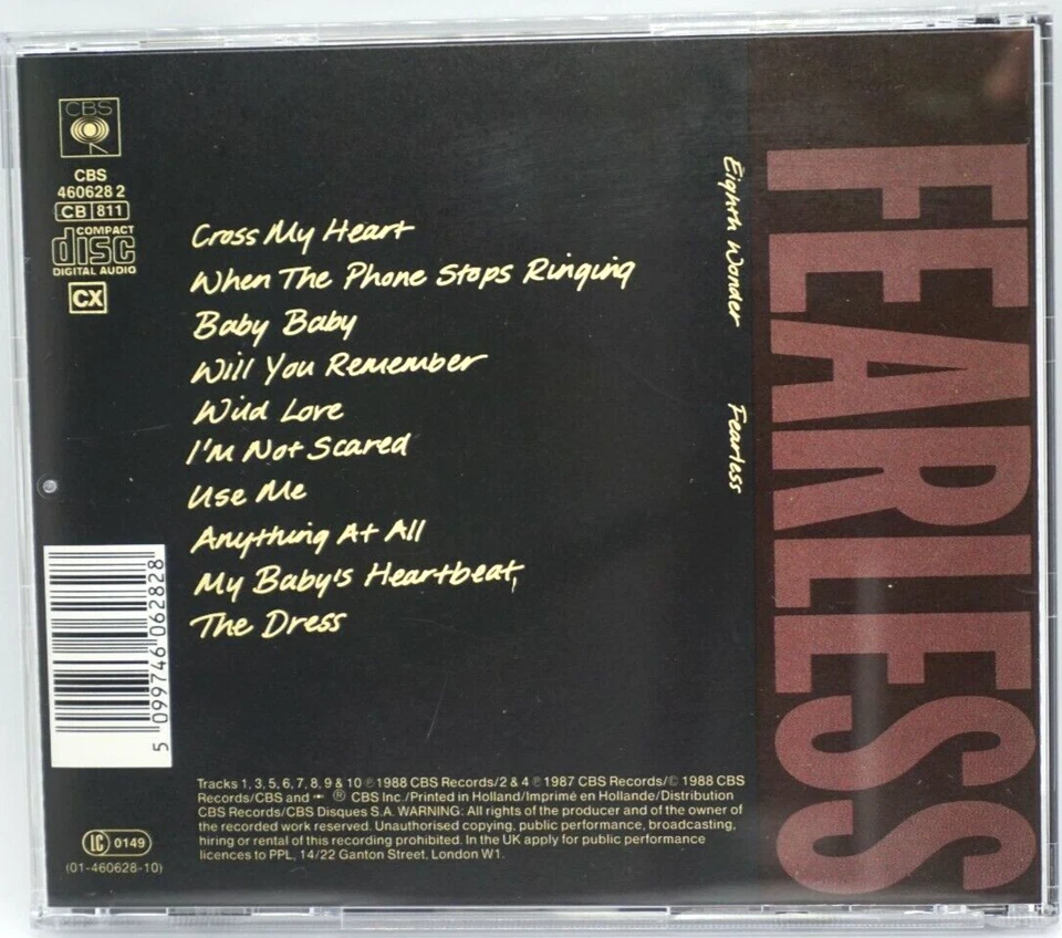 Eight Wonder : Fearless CD Album (Holland press 1988) - PATSY KENSIT - HTF - Image 2 of 3