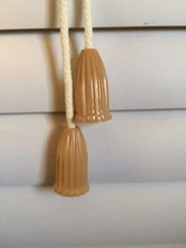 Vintage/Retro/ Mid Century Modern Beige Window Blind/Lamp Pulls NOS Lot of 6