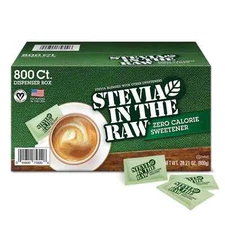 Stevia In The Raw Plant-Based Zero Calorie Sweetener Packets(800 ct.)Great Price
