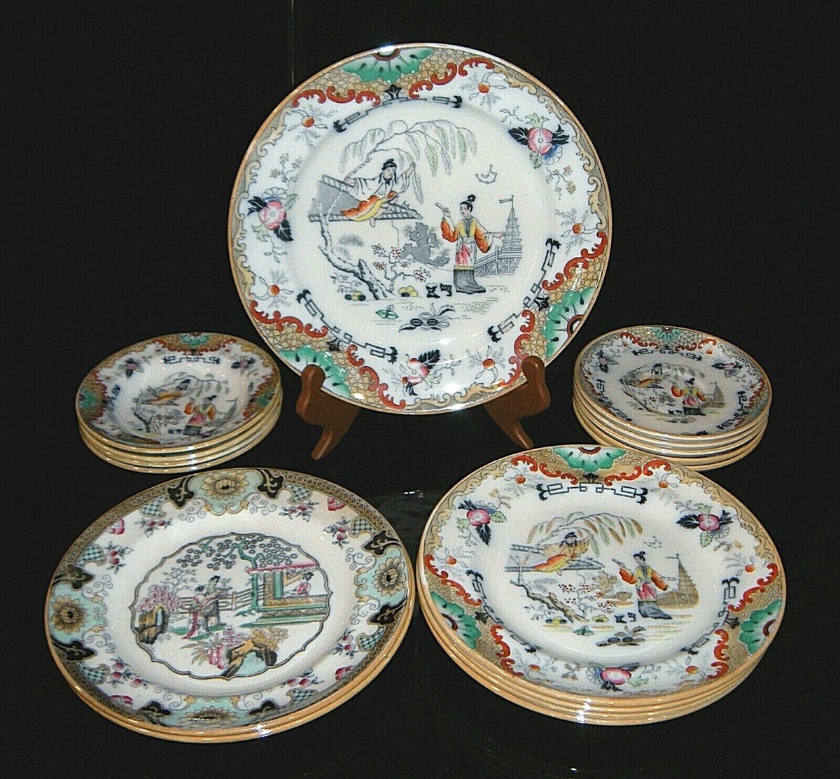 Antique Mid-1800's Petrus Regout Maastrich (Sphinx) Timor & Canton