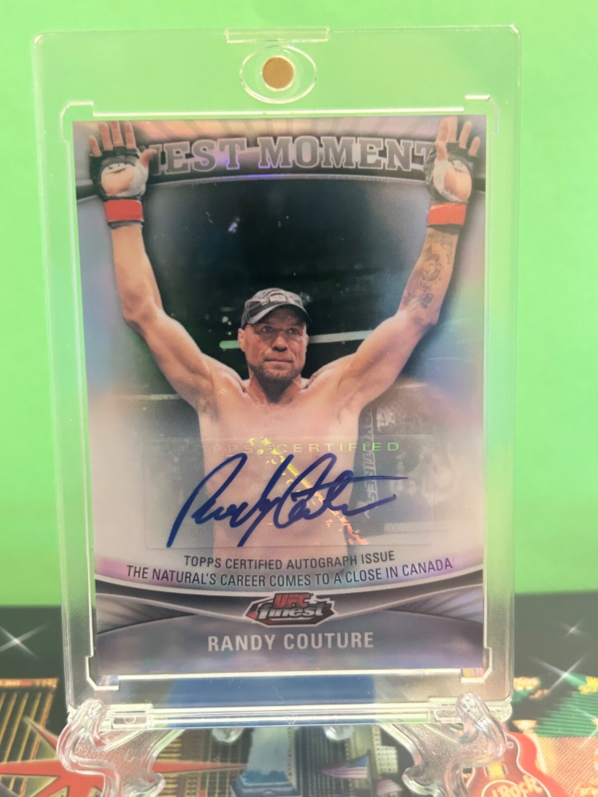 UFC 2012 Topps Finest Finest Moments Refractor Auto Randy Couture #FM-RC Auto