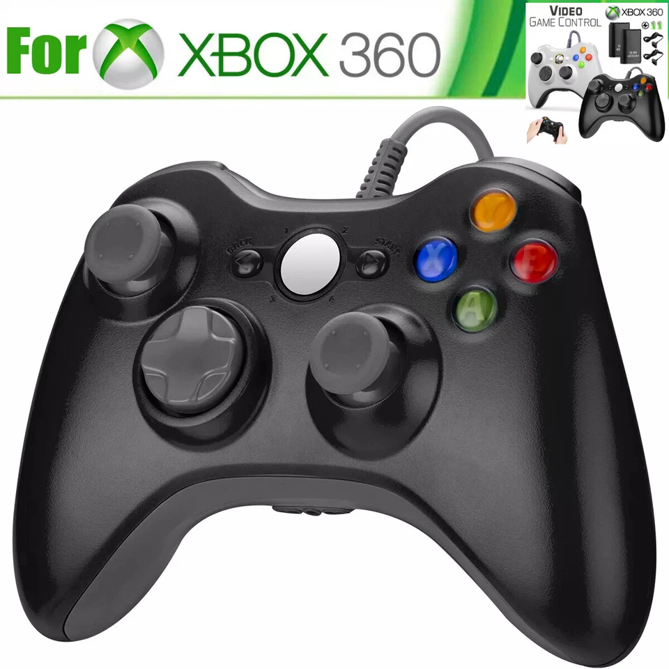 XBOX 360 Wired USB Game Controller Gamepad for Microsoft XBOX 360&PC WIN 7 8 10 - Image 2 of 4