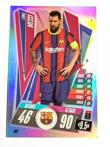Lionel Messi Topps Match Attax Xl Xxl Oversized Holo Foil 2020 2021 Barcelona Os Ebay