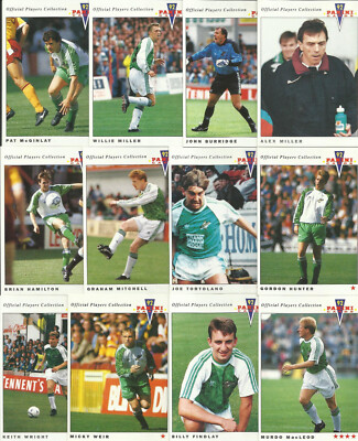 Panini 1992 92 Football Cards Hibernian FC x 12 Complete Set