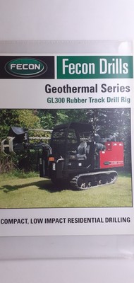 Fecon: GL300 Rubber Track Drill Rig Geothermal Series (Prospekt-Blatt); 1/2013
