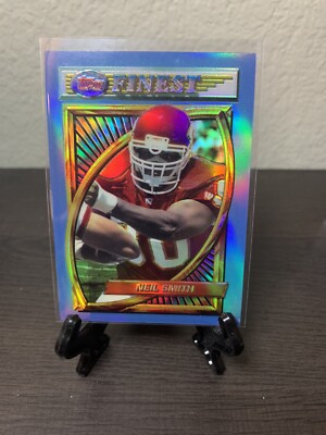 1994 Topps Finest Refractor Neil Smith #17 Kansas City Chiefs