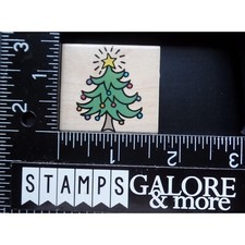 Hero Arts Rubber Stamps C2562 WHIMSICAL CHRISTMAS TREE LIGHTS AND STAR 1049