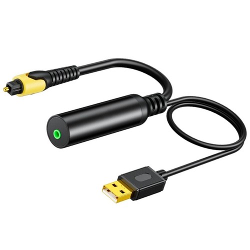 USB to SPDIF Output Adapter Optical Sound Adapter 3.5mm Adapter for TV PC Laptop - Photo 7/8