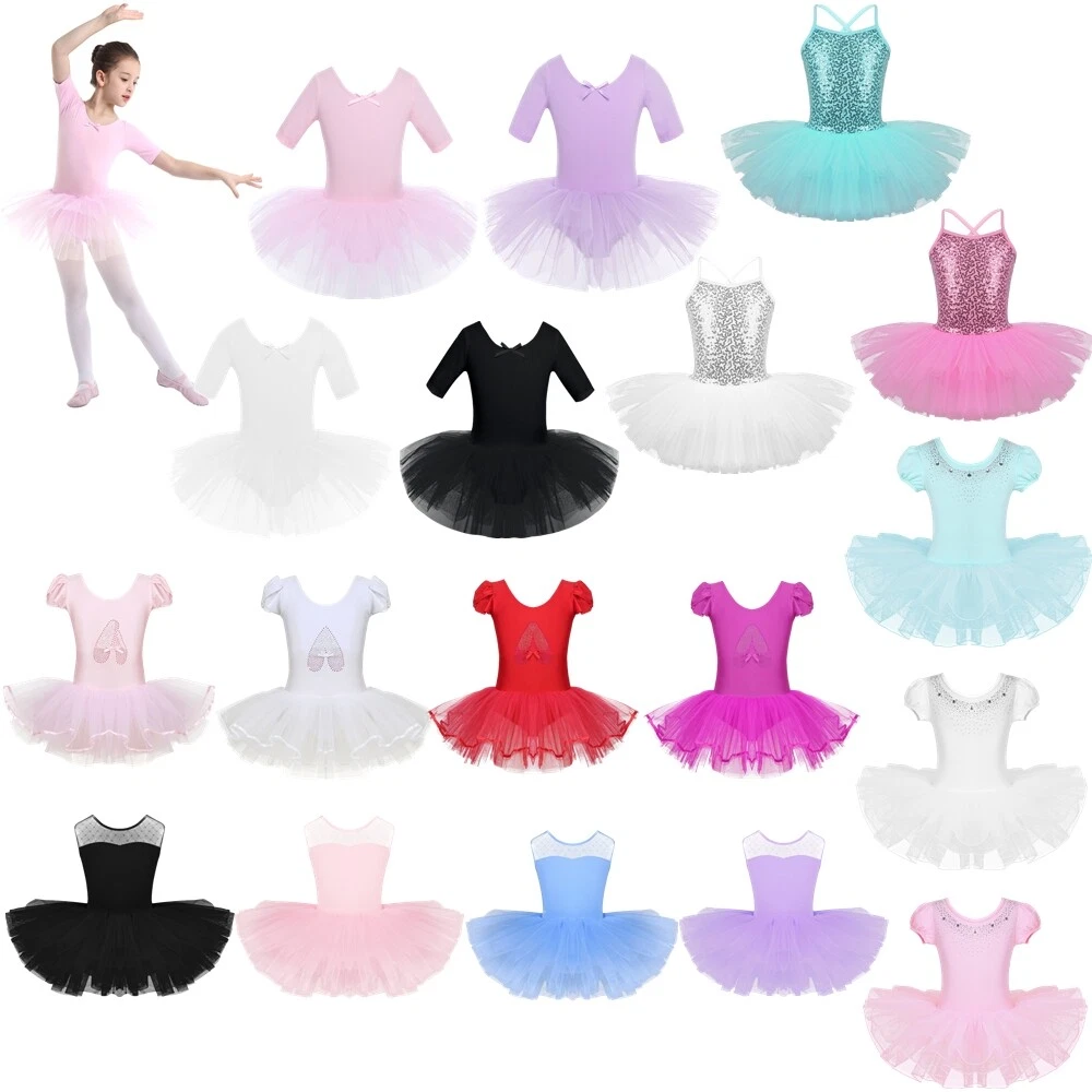 Justaucorps Gymnastique Fille Leotard Ballet Danse Classique Tenue Danse  Robe