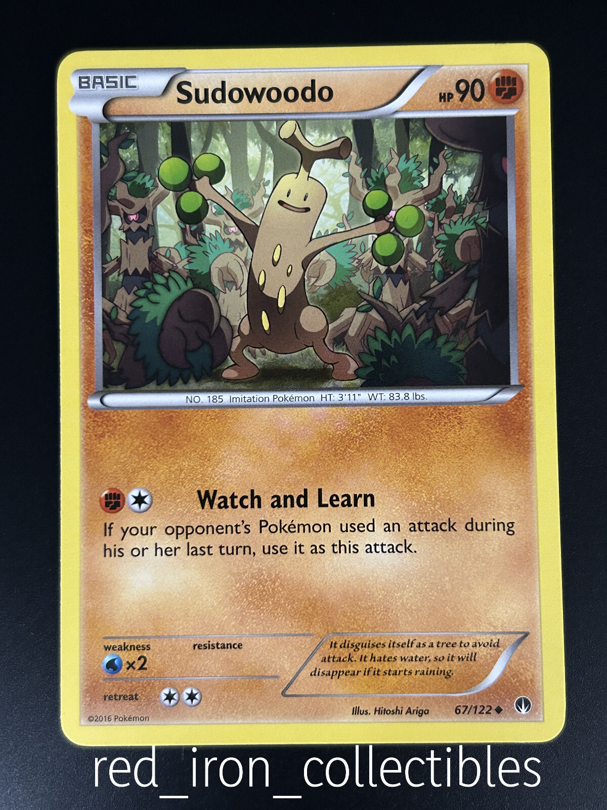Sudowoodo 67/122 Uncommon BREAKPoint XY Pokemon Card 2016