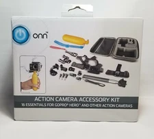 16-Piece Action Camera Accessory Kit Selfie Stick Float Grip ONA18CA003 New