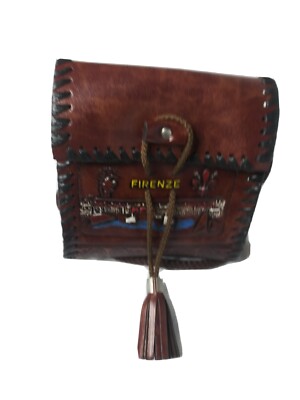 Roma Firenze Leather Shoulder Bag Purse Made in Italy Small