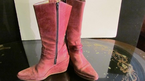 Para Mujeres Cuero Marrón Botas destruir Made in Spain.. Talla 37 para mujer  Talla 6.5 | eBay