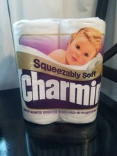 VINTAGE WHITE CHARMIN BATHROOM TISSUE-TOILET ...
