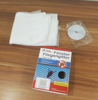 Fenster Fliegengitter 130X150Cm Moskitonetz Insektenschutz Weiss + Klettband