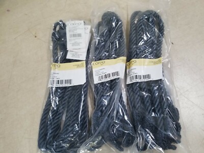 Lot of 3 Packs - Conso Angelina Tie Back 22'' Blue (4/Pack 12 Total)