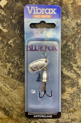 Blue Fox Vibrax Mid Depth Spinning Lure. 1/8oz. New