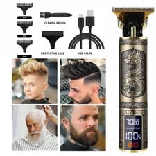 Beard Trimmer Hair Clippers Cordless Hair Cutting Barber Shaving Machine For Men