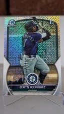 2023 Bowman Chrome 1st Bowman Mega Box Mojo Refractor # BCP-185 Edryn Rodriguez