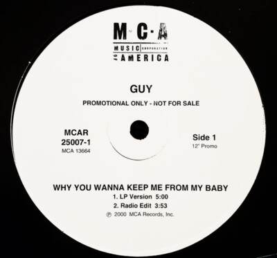 Guy - Why You Wanna Keep Me From My Baby / VG+ / 12'''', Promo