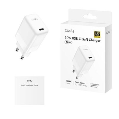 Cudy Ladegerät 30W Usb-C Original Neu Laden Schnell Compact Weiß