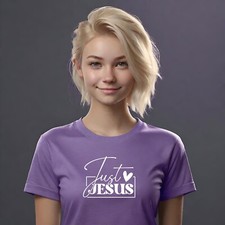 Bible Verse Christian T-Shirt Just Jesus