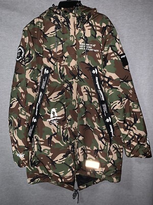A BATHING APE 迷彩スタジャン aape AAPE by A Bathing Ape BAPE CAMO Down Insulated Jacket Mens Sz M