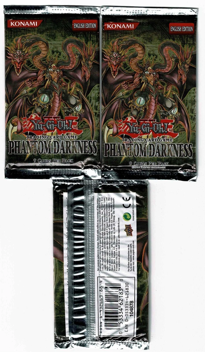 遊戯王θ特典付限定パック『PHANTOM DARKNESS』×２ Yu-Gi-Oh! TCG Phantom Darkness Sealed Collectible Card Game Packs