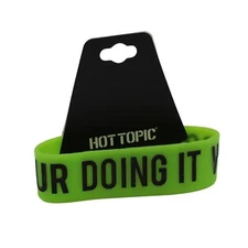 "UR DOING IT WRONG" Silicone Wristband Bracelet from Hot Topic #B2150