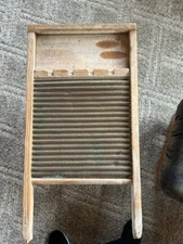 National Washboard Company 801 Brass King Vintage Wash Board Made in USA