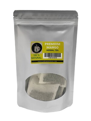 Premium Mango 30 Herbal Tea Bags 100% Natural with Free Shipping