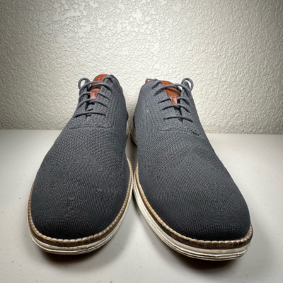 Cole Haan Mens 13 Stitchlite Wingtip Oxford Sneakers Gray  display picture 2