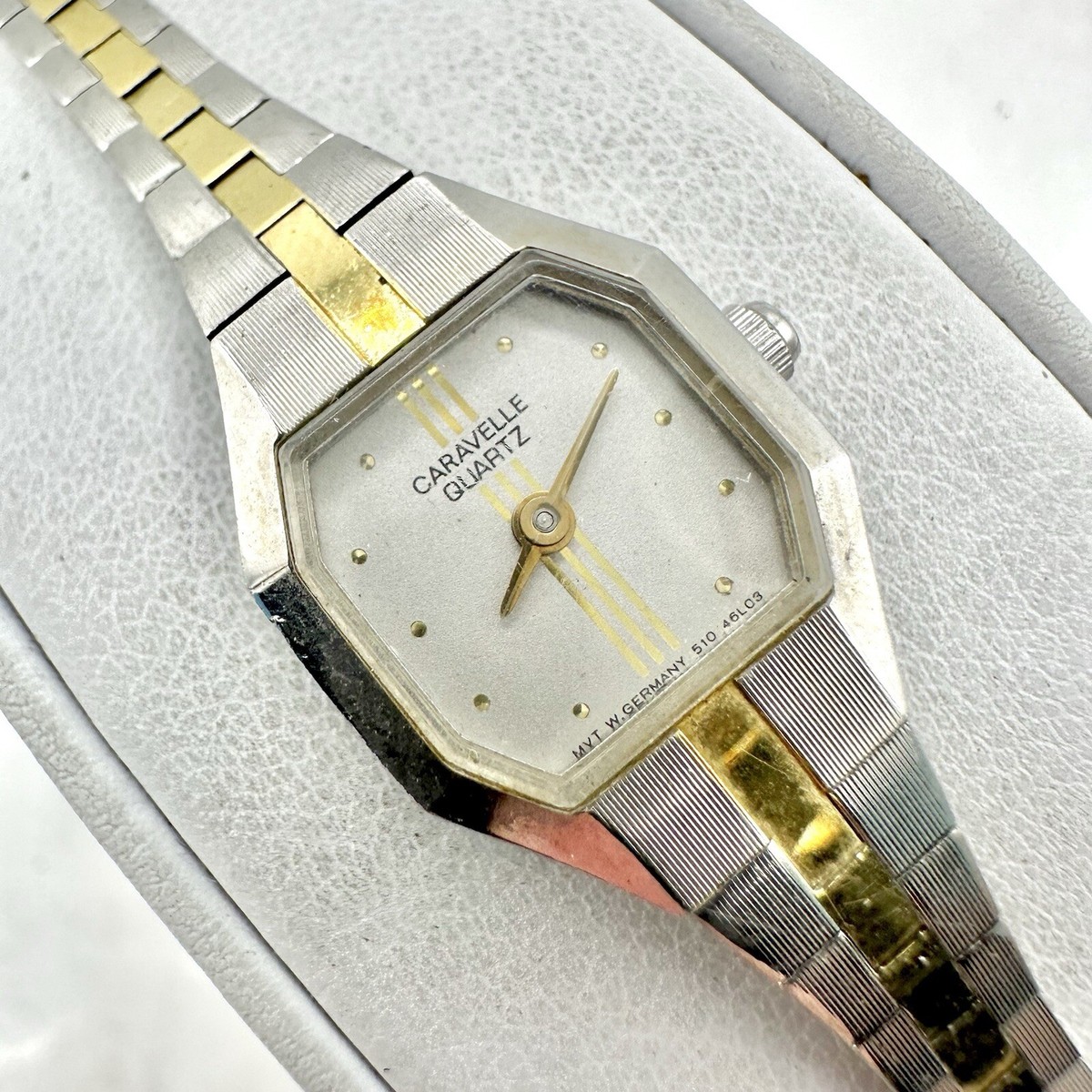Caravelle By Bulova Two Tone 16mm Semi-Octagon Case Women
