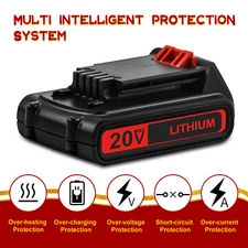 20V For Black and Decker 20 Volt Lithium Battery LBXR20 LST220 LBX20 Replacement
