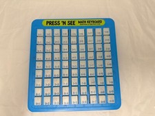 Vintage Press And See Educational Keyboard Math Addition Subtraction