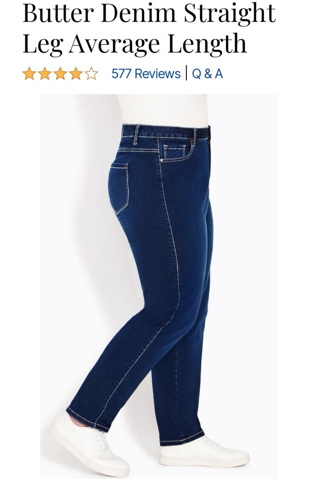 NWT Avenue Butter Denim 30 Average Jeans Light Wash eBay