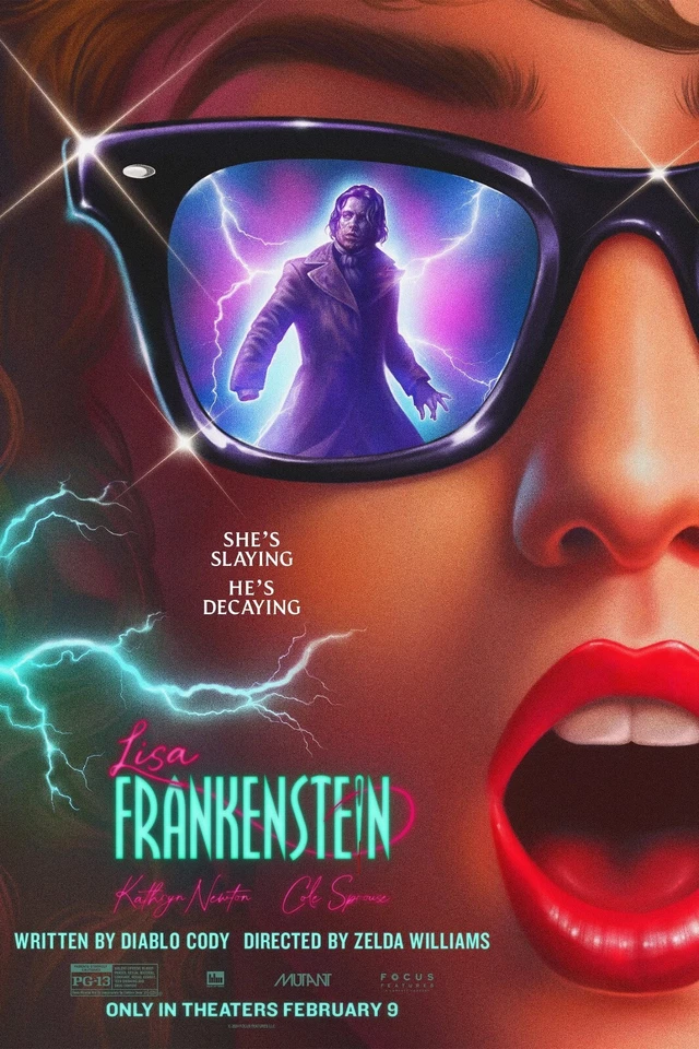 Lisa Frankenstein movie poster (c) : 11 x 17 inches