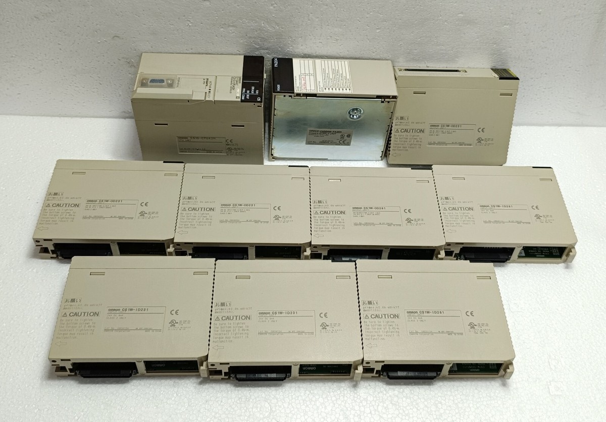 Omron Sysmac CS1G-CPU42H PLC System & PA204, ID261, ID231, OD261