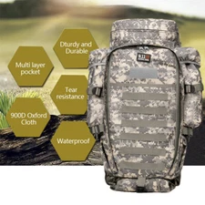 Tactical Rifle Bag Gun Range Padded Soft Carbine Backpack Carry Case Camouflage