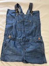 Gymboree Blue Denim Bib Overalls Youth Girls size 12 Reg