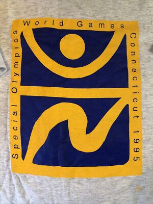 Vtg 1995 Special Olympics World Games Fruit Of The Loom Large Shirt Official
